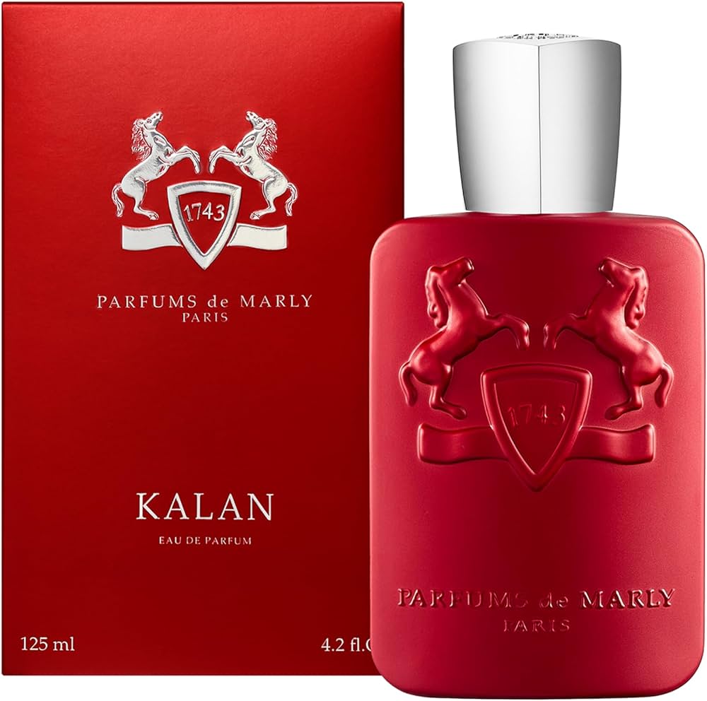 Kalan by Parfums de Marly is a Oriental Spicy fragrance for women and men. Kalan was launched in 2019. The nose behind this fragrance is Celine Ripert. Top notes are Spices, Blood Orange and Black Pepper; middle notes are Lavender and Orange Blossom; base notes are Woody Notes, Moss, White Sandalwood, Tonka Bean and Amber.